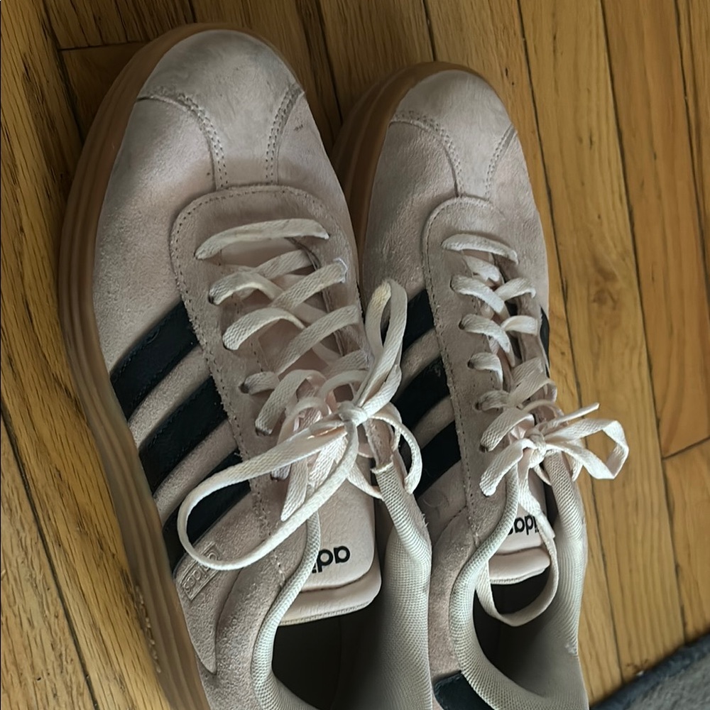 Adidas White and Black Low-Top Sneakers